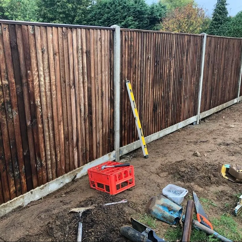Timber fencing installed in GU10