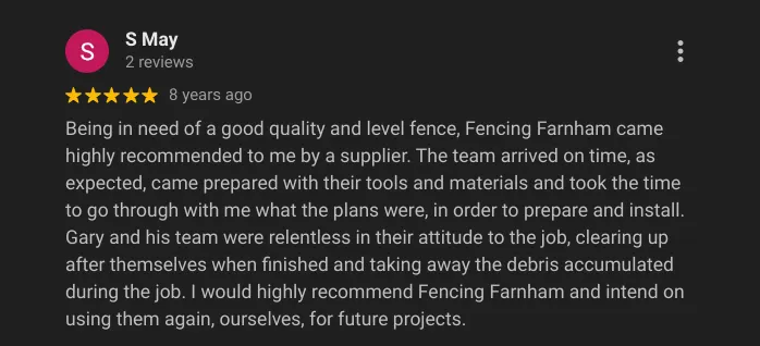fencing farnham review